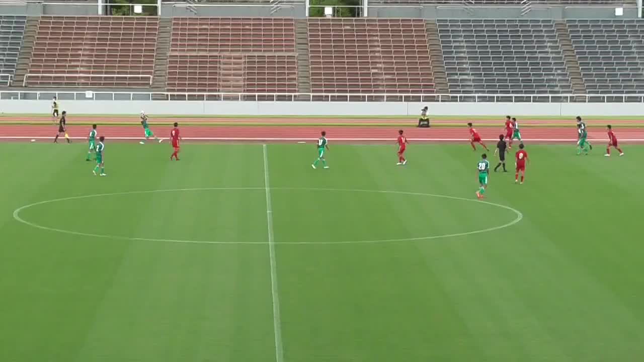 インハイ山梨県予選決勝_後半アディショナルタイムの同点ゴール